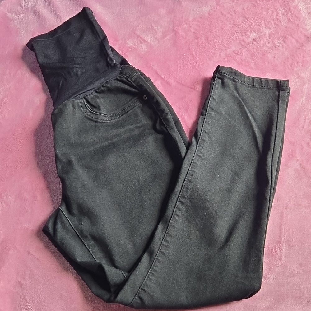 Bella Vita Black Maternity Skinny Leg Stretchy Jeggings
